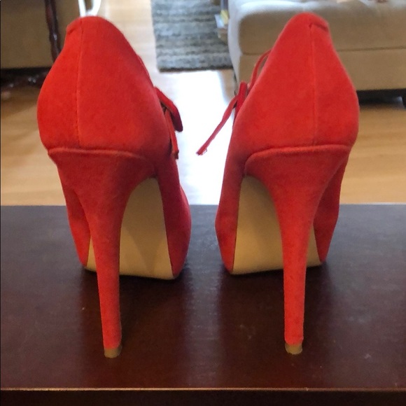 Platform red Mary Janes Shoemint Molly - Picture 3 of 5